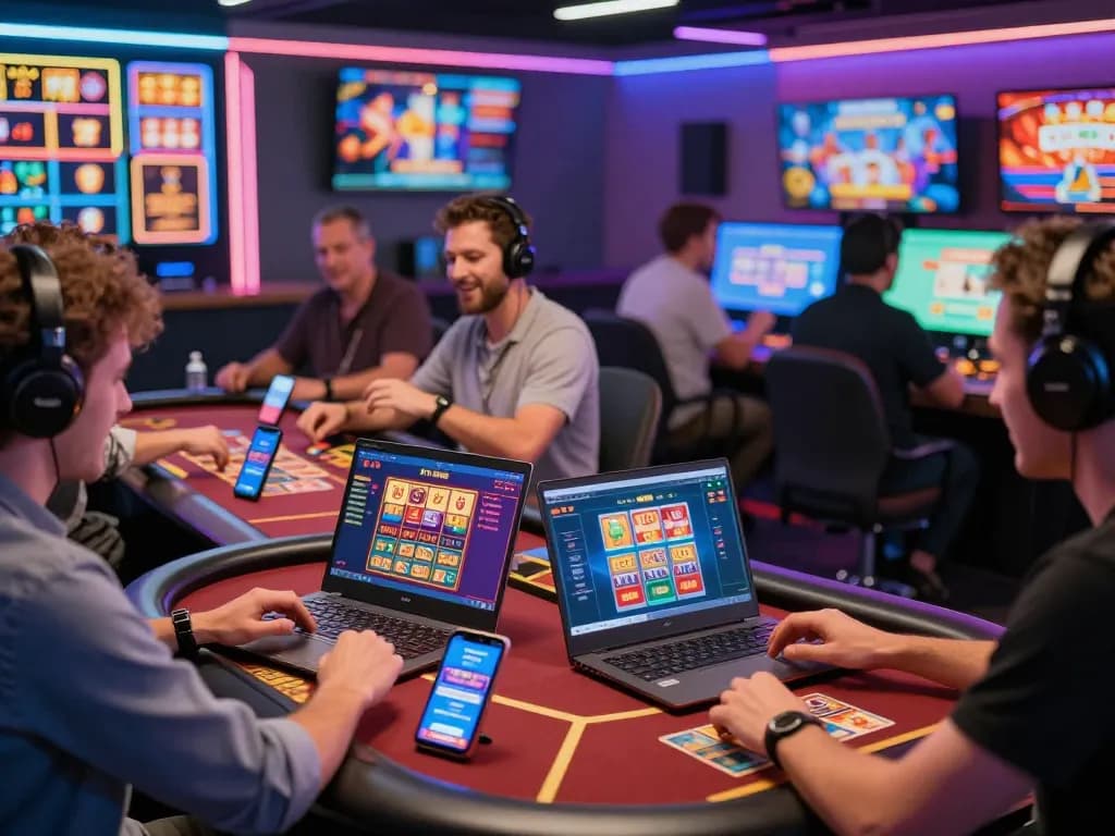 Exciting players enjoying games on Hitclub online casino platform with live dealers and vibrant graphics.
