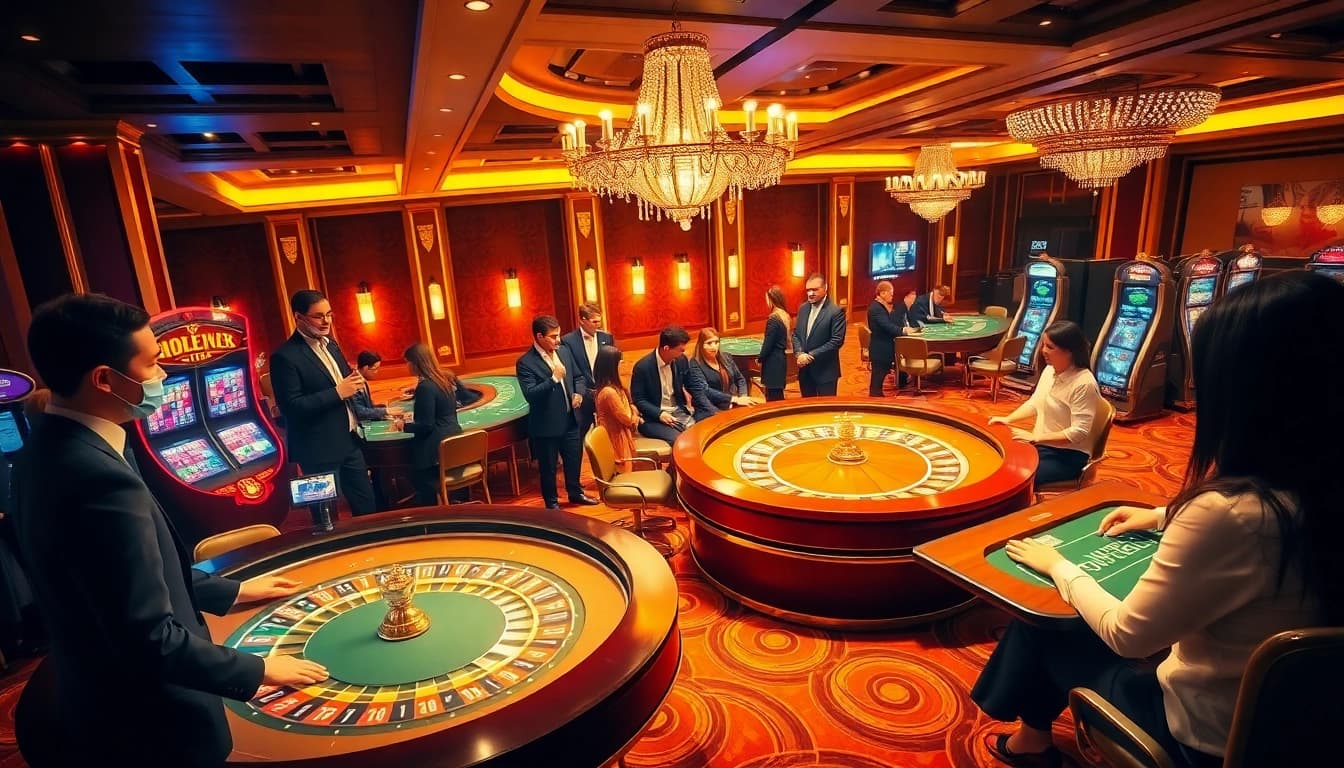 Experience the thrill of winning at SV388 with engaging casino games in a luxurious setting.