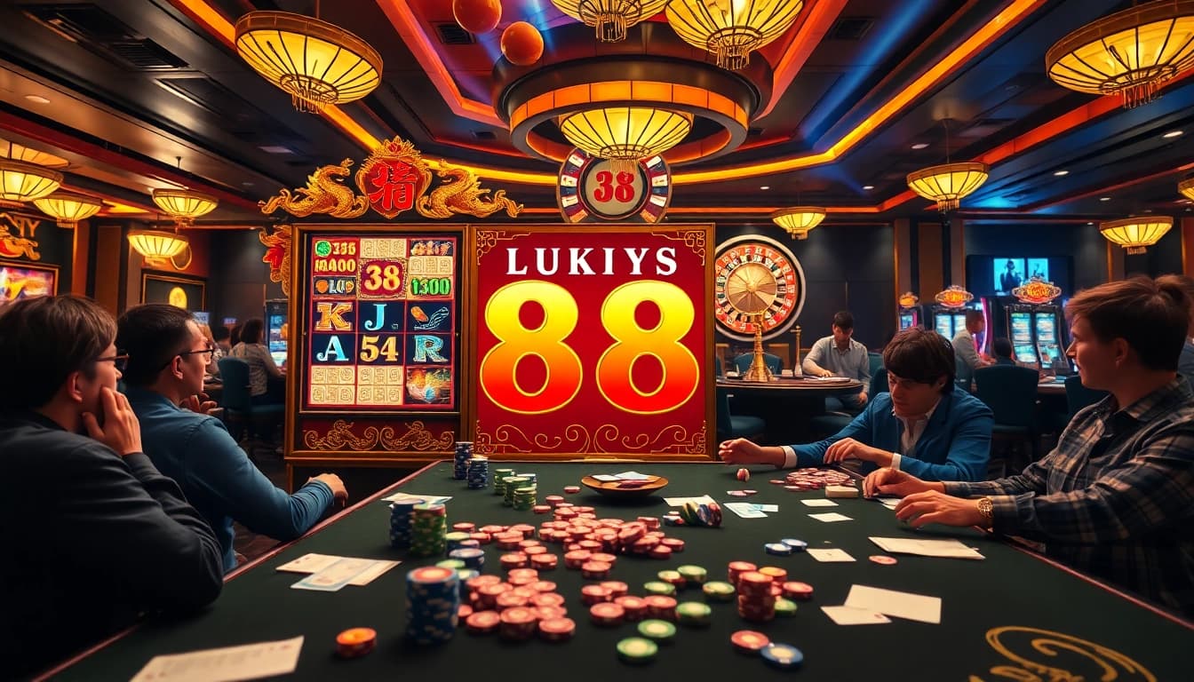 Win big at https://lucky88.at/ with a vibrant casino scene full of excitement.