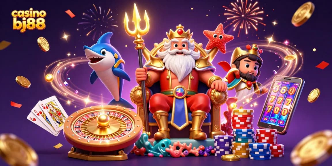 Experience thrilling games at casino bj88 with vibrant characters and dazzling effects from the online gambling world.