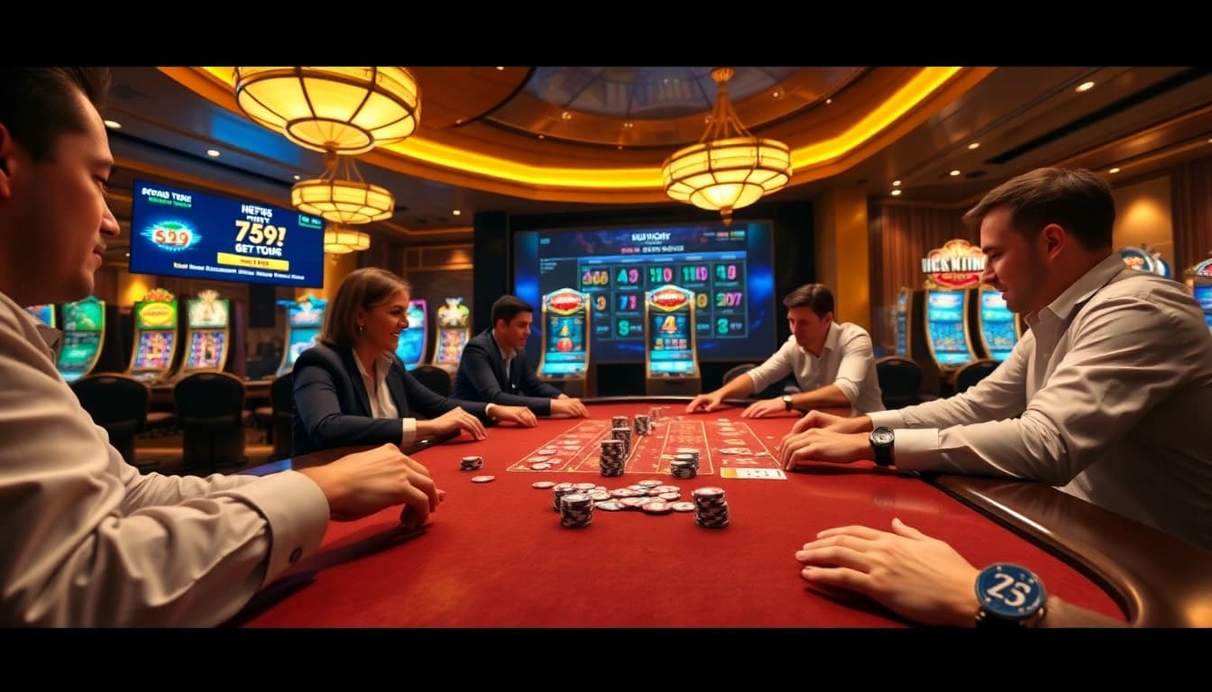 Experience thrilling gambling action at https://789bet.tours/ with vibrant poker games and casino ambiance.