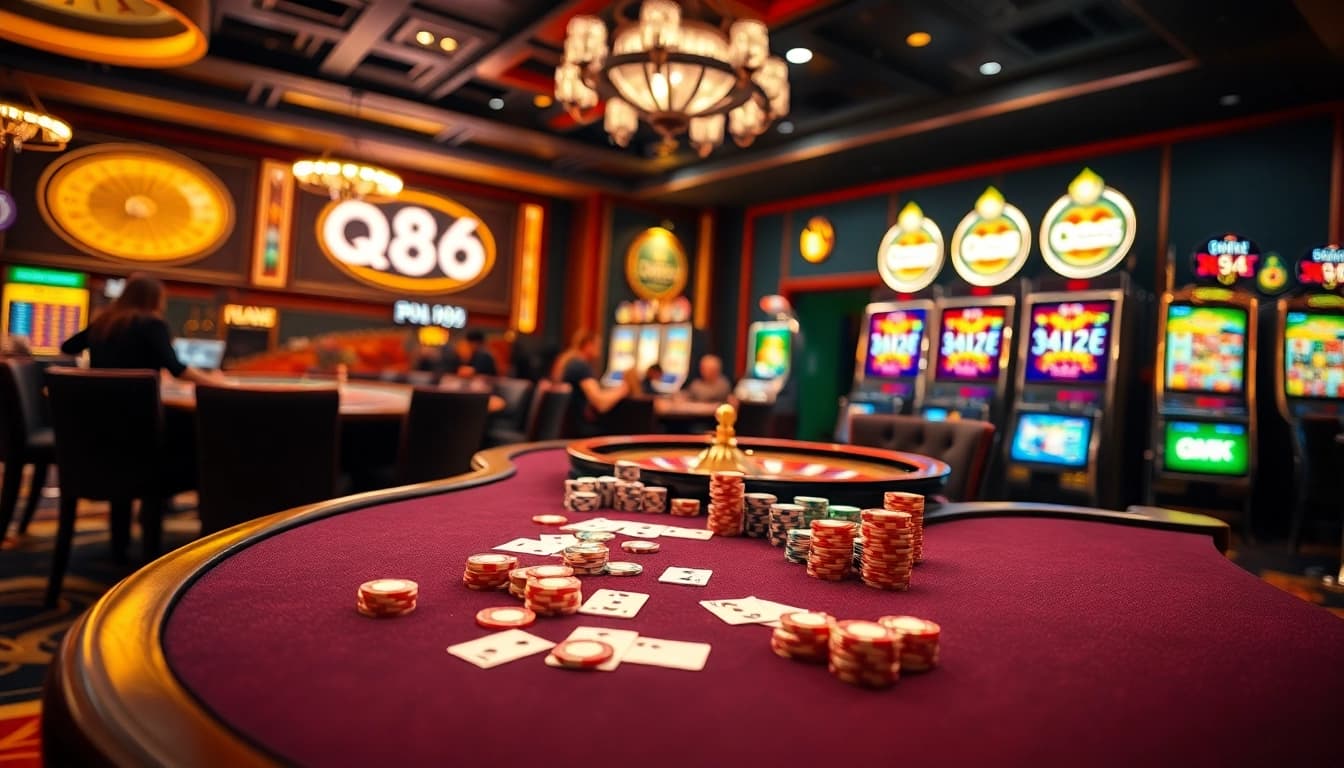Experience thrilling gameplay at iq88 with vibrant casino tables and exciting slot machines.