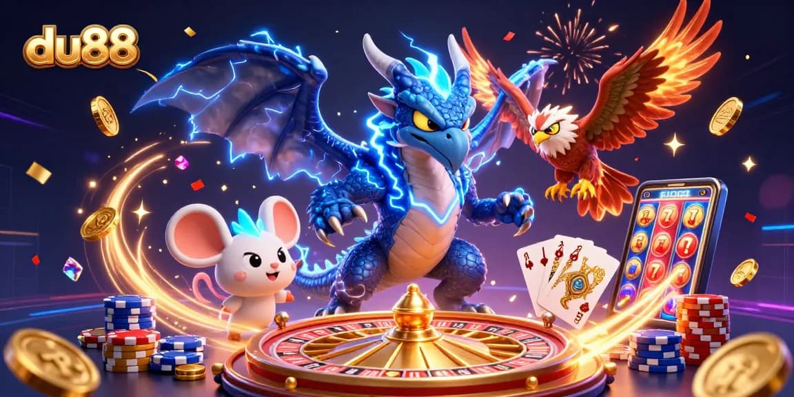 Experience the thrilling world of du88 with high-energy casino action and vibrant characters.