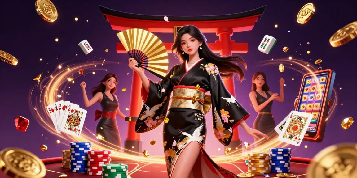 Experience the thrills of 9ph win with dynamic casino elements and vibrant characters.