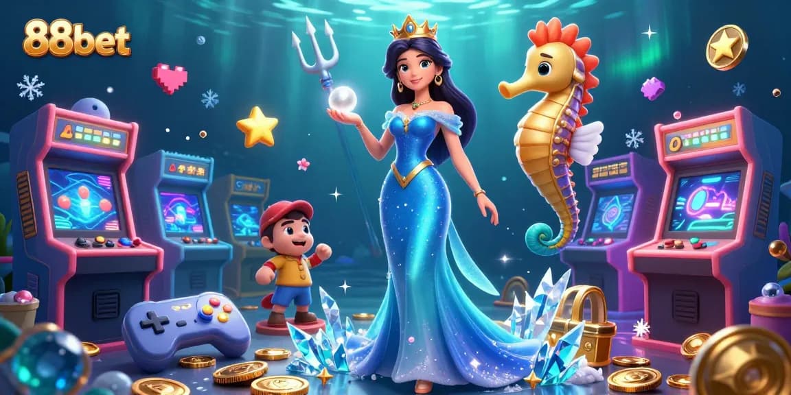 Experience thrilling gameplay with 88bet's vibrant casino world featuring enchanting characters.