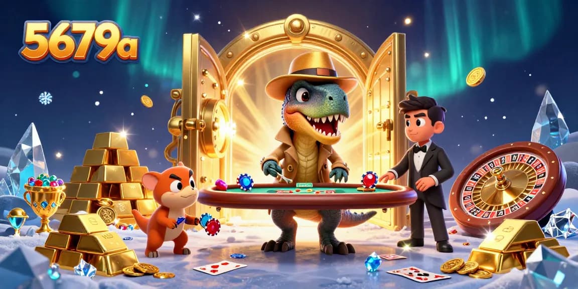 Engage with the thrilling scene at 5679a where a velociraptor card counter, a stegosaurus pit boss, and a sneaky compy create a dynamic live casino atmosphere, showcasing an exciting blackjack table.