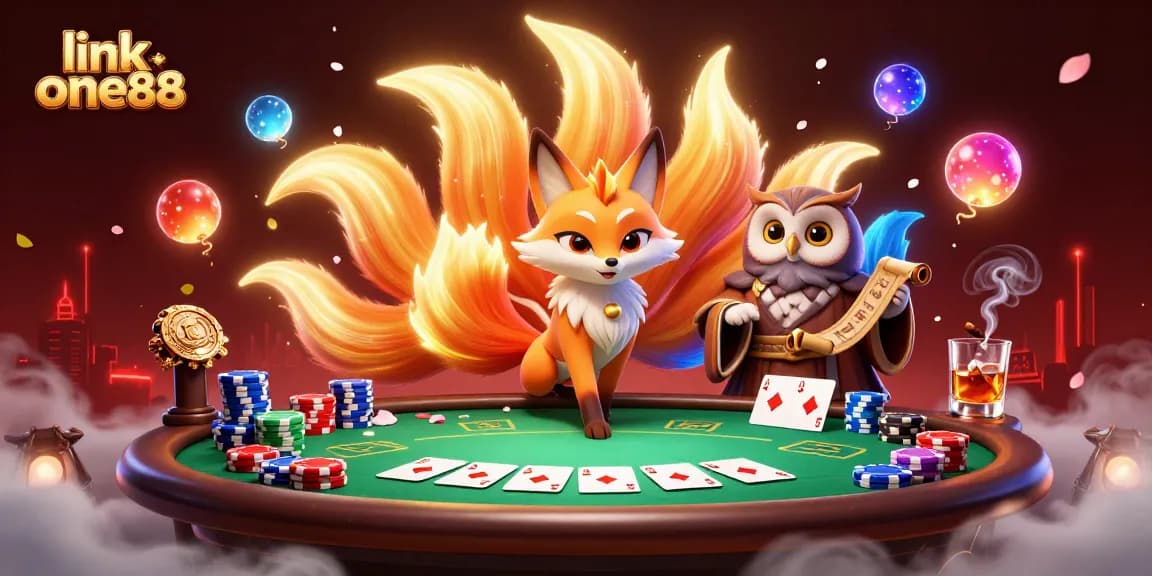 Engage in thrilling gameplay at link one88, featuring vibrant poker scenes and dynamic characters.