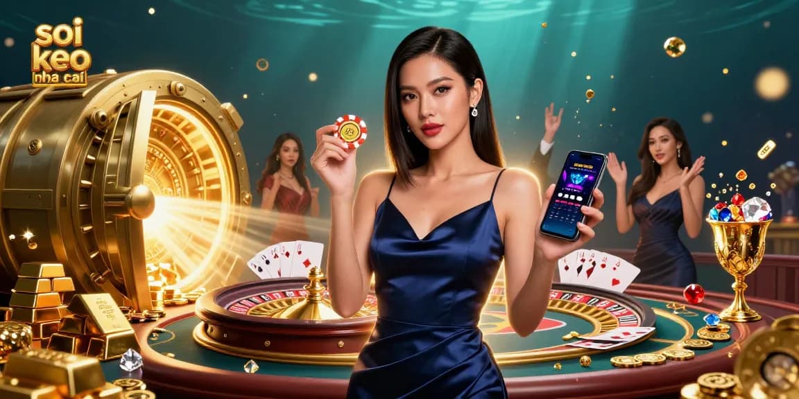 Enhance your winning strategies at soi keo nha cai with the ultimate casino illustration featuring iconic game elements.