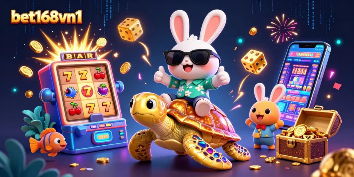 Play using bet168vn1's vibrant slots and explore thrilling jackpots and casino experiences