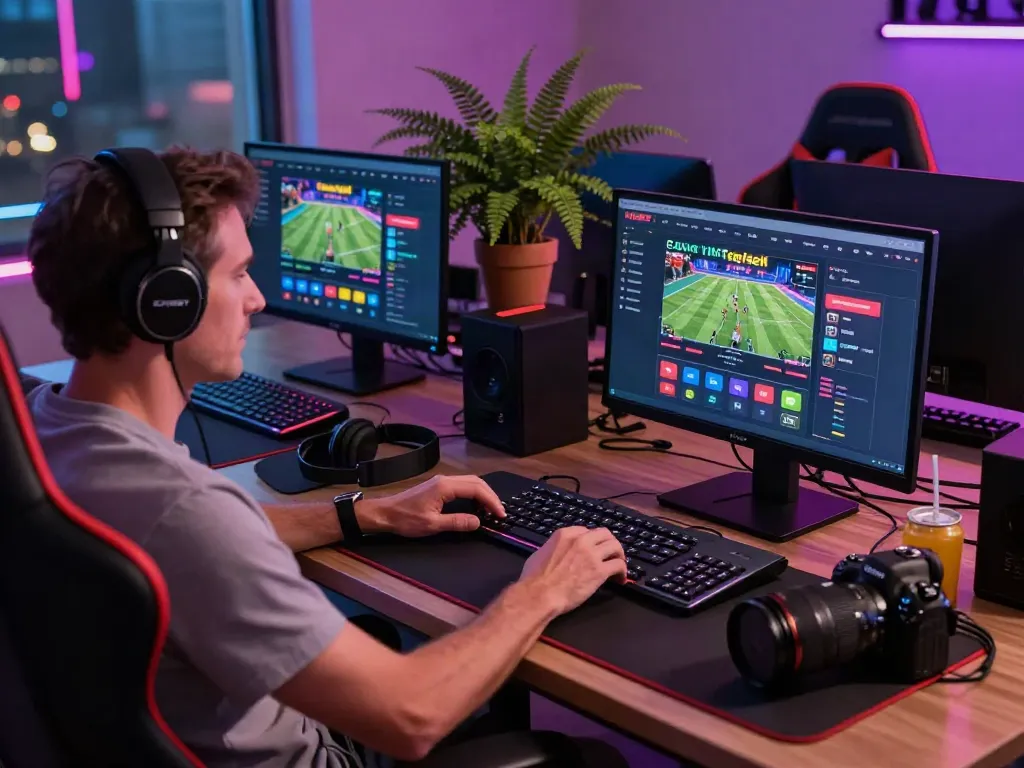 User engaging with the Link Nbet online betting platform on a modern laptop, showcasing an exciting gaming atmosphere.