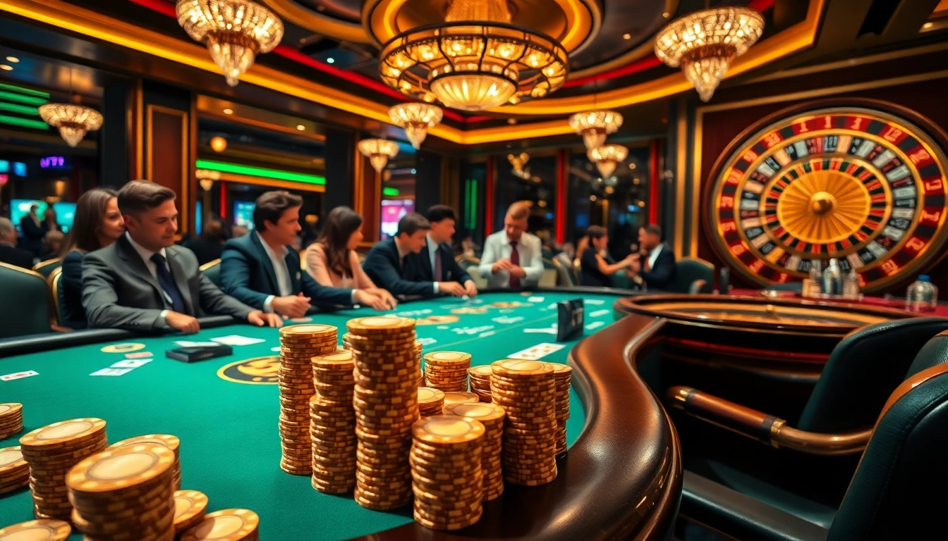 High-stakes poker scene showcasing glamour and excitement with 789K gambling elements.