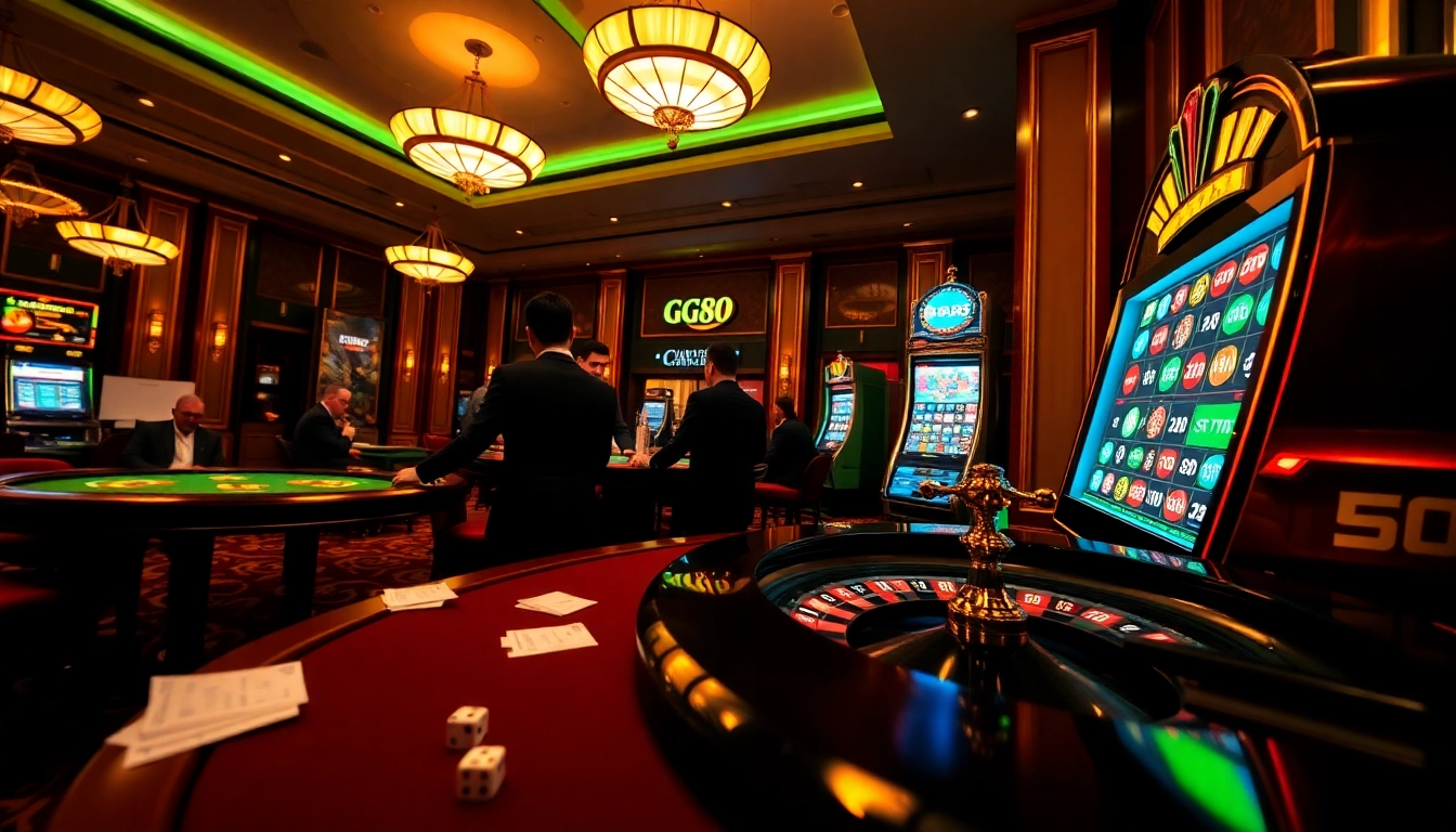 Experience the thrill of GG88 casino games at luxurious tables filled with vibrant action.