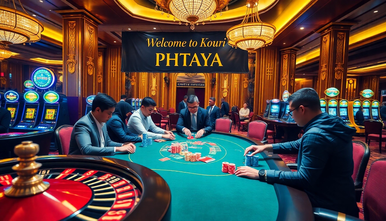 Engage in high-stakes gaming at PHTAYA's luxurious casino with vibrant tables and exciting action.