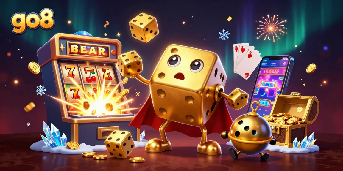 Experience the thrill of go8 as golden dice and colorful slots burst with excitement!